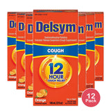 Delsym Adult Cough Relief Liquid - Orange - 5 OZ(Pack of 12)