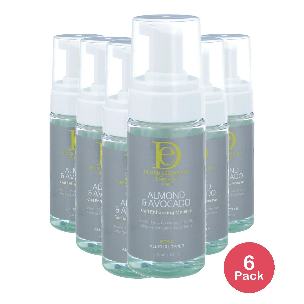 Design Essentials Almond Avocado Curl Enhancing Mousse 4oz. (Pack of 12)