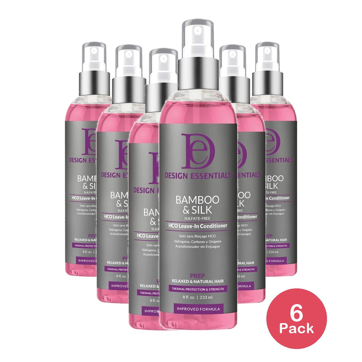 Design Essentials - Bamboo Silk Leave-In Conditioner 8 Oz (Pack of 12)