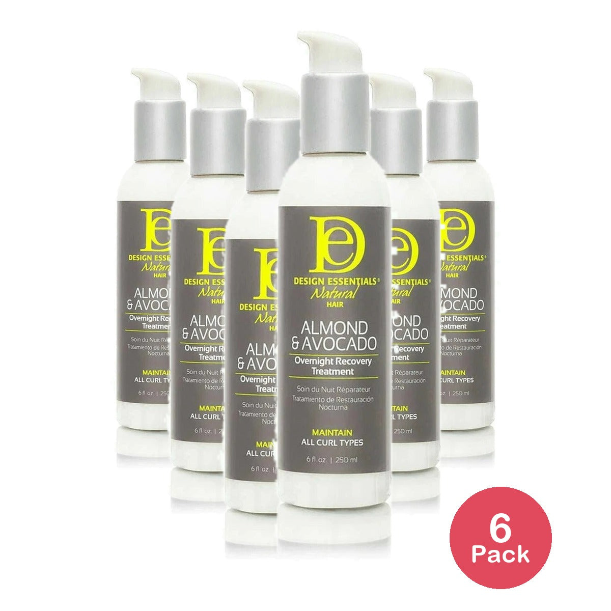Design Essentials Natural- Almond Advocado Overnight Recovery Treatment 6oz (Pack of 12)