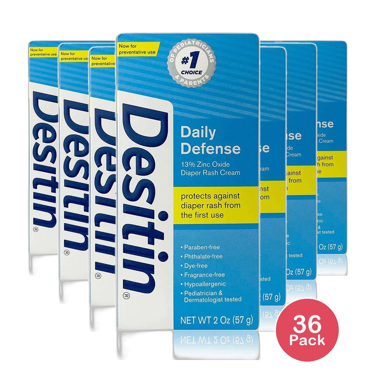 Desitin Rapid Relief Creamy Diaper Rash Ointment 2Oz (Pack of 36)