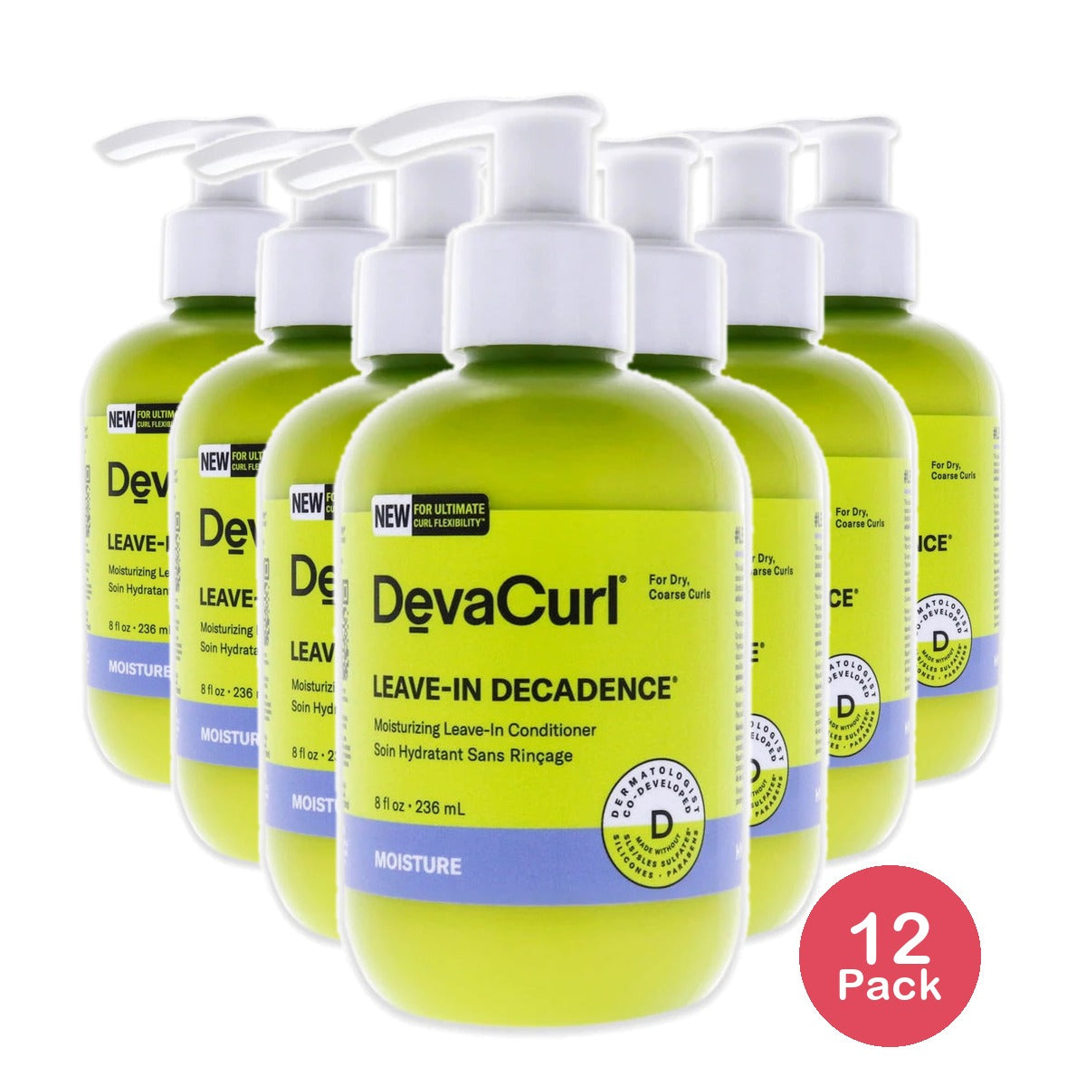 DevaCurl Leave-In Decadence Hair Conditioner  8 oz 8 Fl. Oz (Pack of 12)