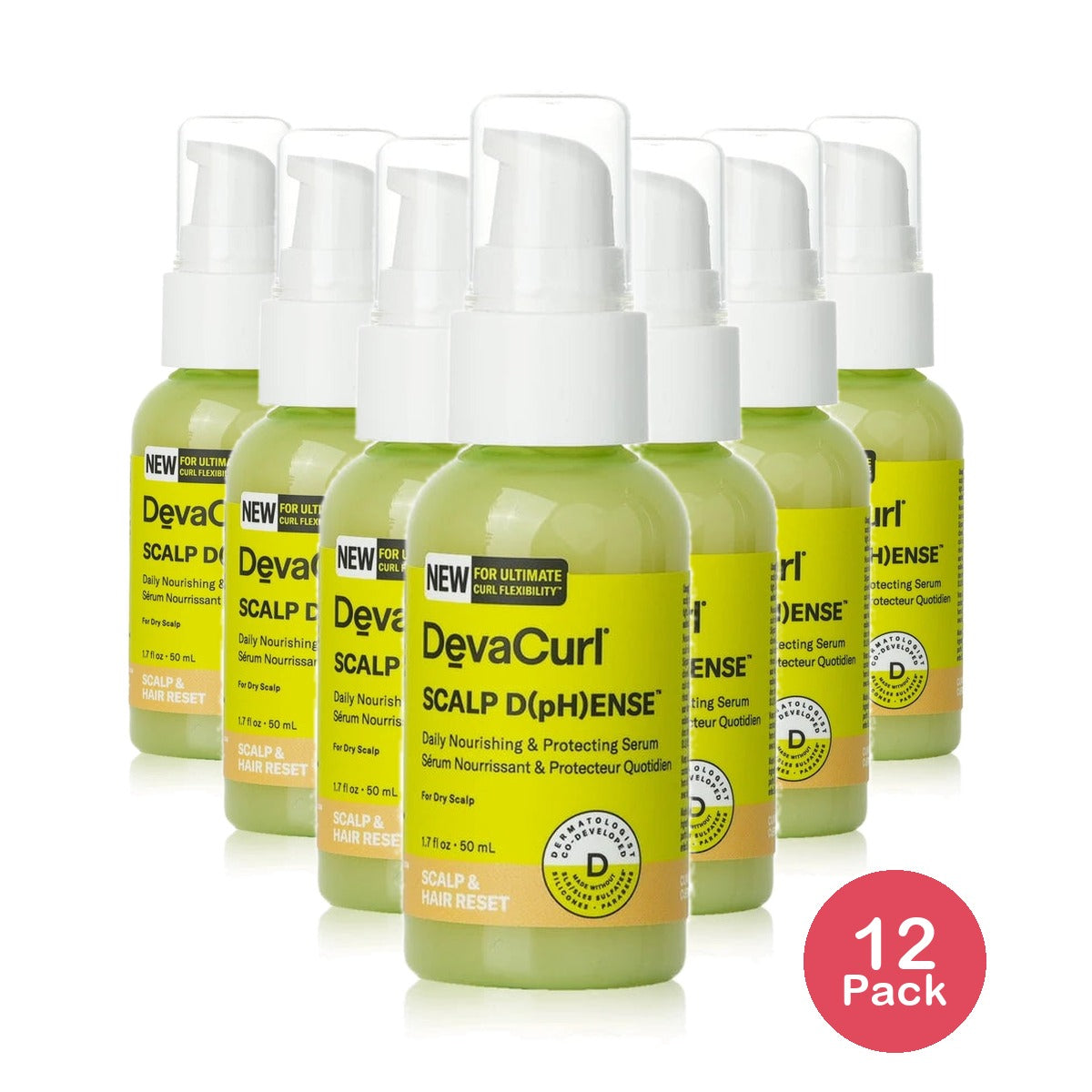 DevaCurl Scalp D(pH) ense Daily Nourishing & Protecting Serum 1.7 Fl. Oz (Pack of 12)