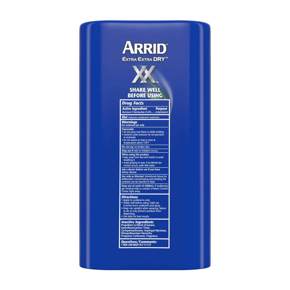 Arrid XX Extra Extra Dry Ultra Clear Aerosol Antiperspirant & Deodorant Ultra Fr 6 oz(Pack of 4)