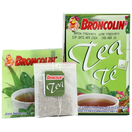 Broncolin Tea Eucalyptus Herbal 1.32 Oz (Pack of 48)