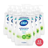 Dial Antibacterial Liquid Hand Soap Aloe Scent 11 fl Oz (Pack of 12)