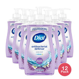Dial Antibacterial Liquid Hand Soap Lavender & Jasmine Scent 11 fl Oz (Pack of 12)