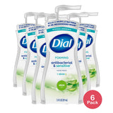 Dial Complete Clean And Gentle Antibacterial Foaming Hand Wash Aloe 1Oz (Pack Of 6)