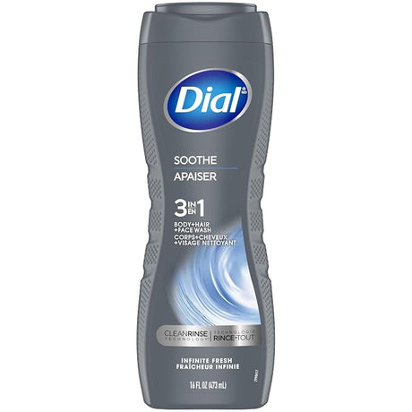 Dial Infinite Fresh Body Wash for Men 16 Oz (Pack of 6)