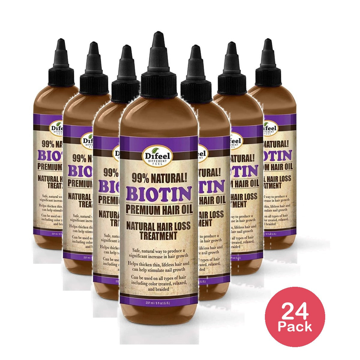Difeel Biotin Premium Hair Oil 8 Oz (Pack of 24)