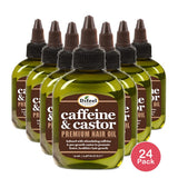 Difeel Caffeine & Castor Premium Hair Oil 2.5 Oz (Pack of 24)