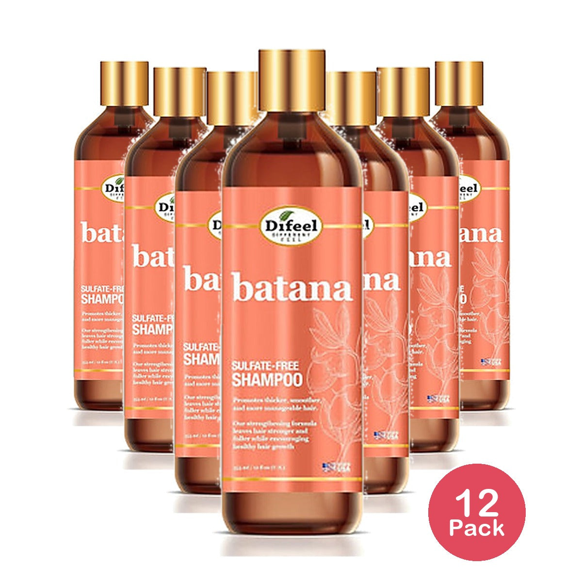 Difeel Elevated Batana Shampoo 12.8 Oz (Pack of 12)