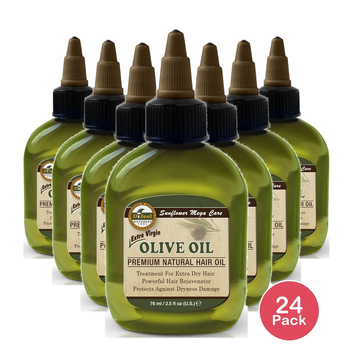 Difeel Olive Premium Hair Oil 2.5 Oz (Pack of 24)