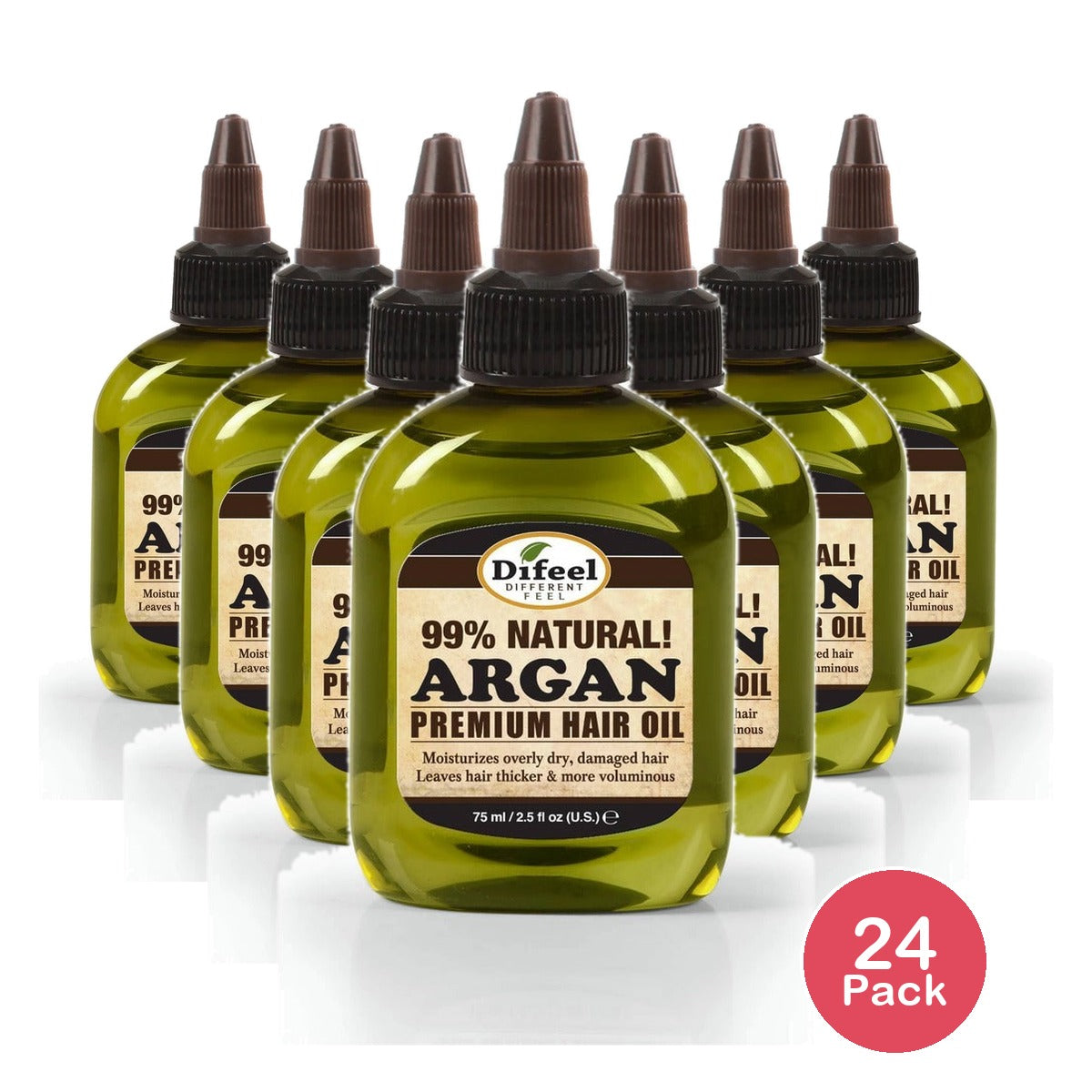 Difeel Premium Argan Hair Oil 2.5 Oz (Pack of 24)