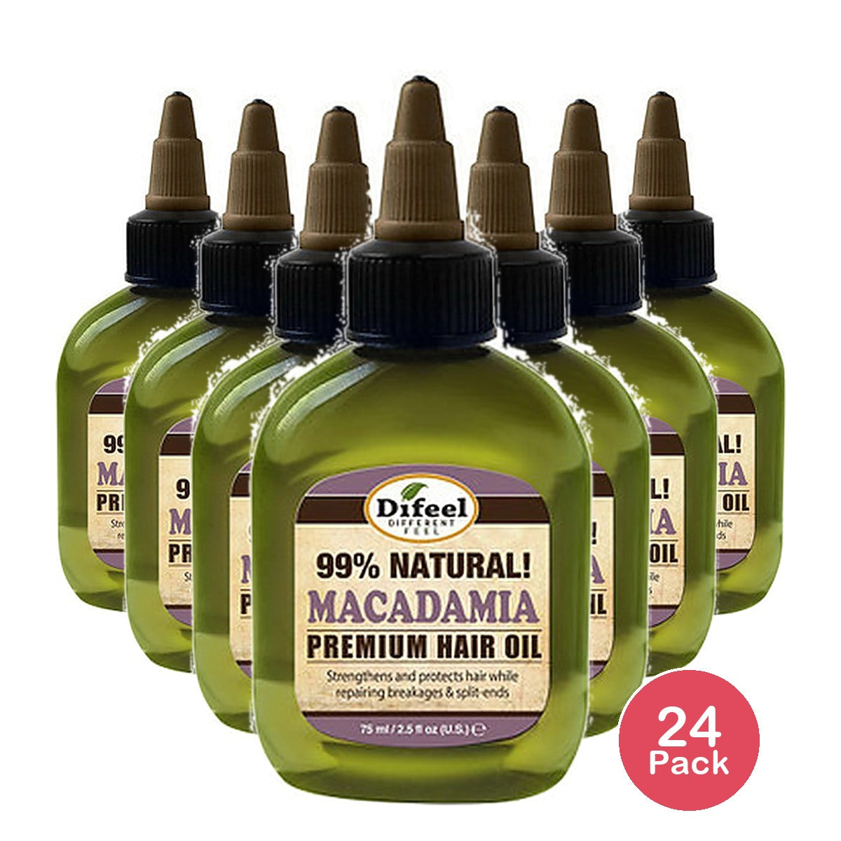 Difeel Premium Mega Care Macadamia Oil 2.5 Oz (Pack of 24)