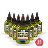 Difeel Premium Natural Hair Oil Flax Seed 2.5 Oz (Pack of 24)