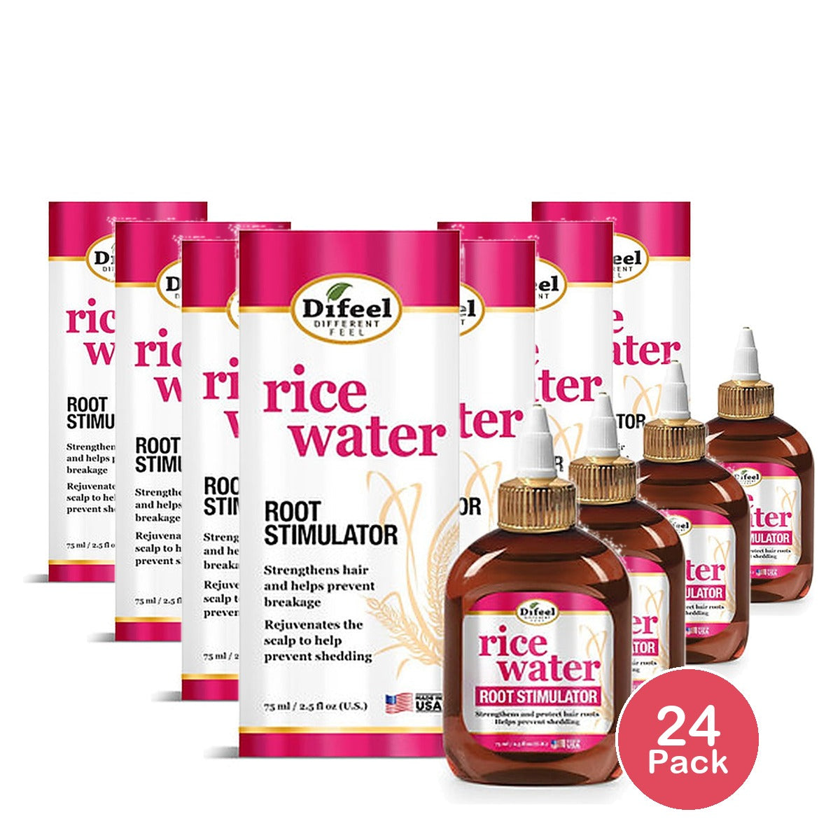 Difeel Rice Water Root Stimulator 2.5 Oz (Pack of 24)