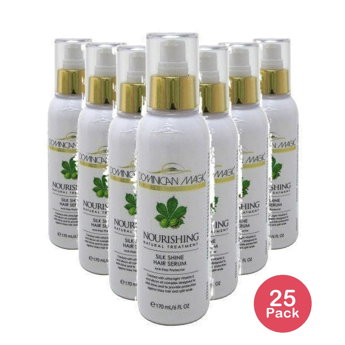 Dominican Magic Silk Shine Hair Serum, Ounce 6. Oz (Pack of 25)