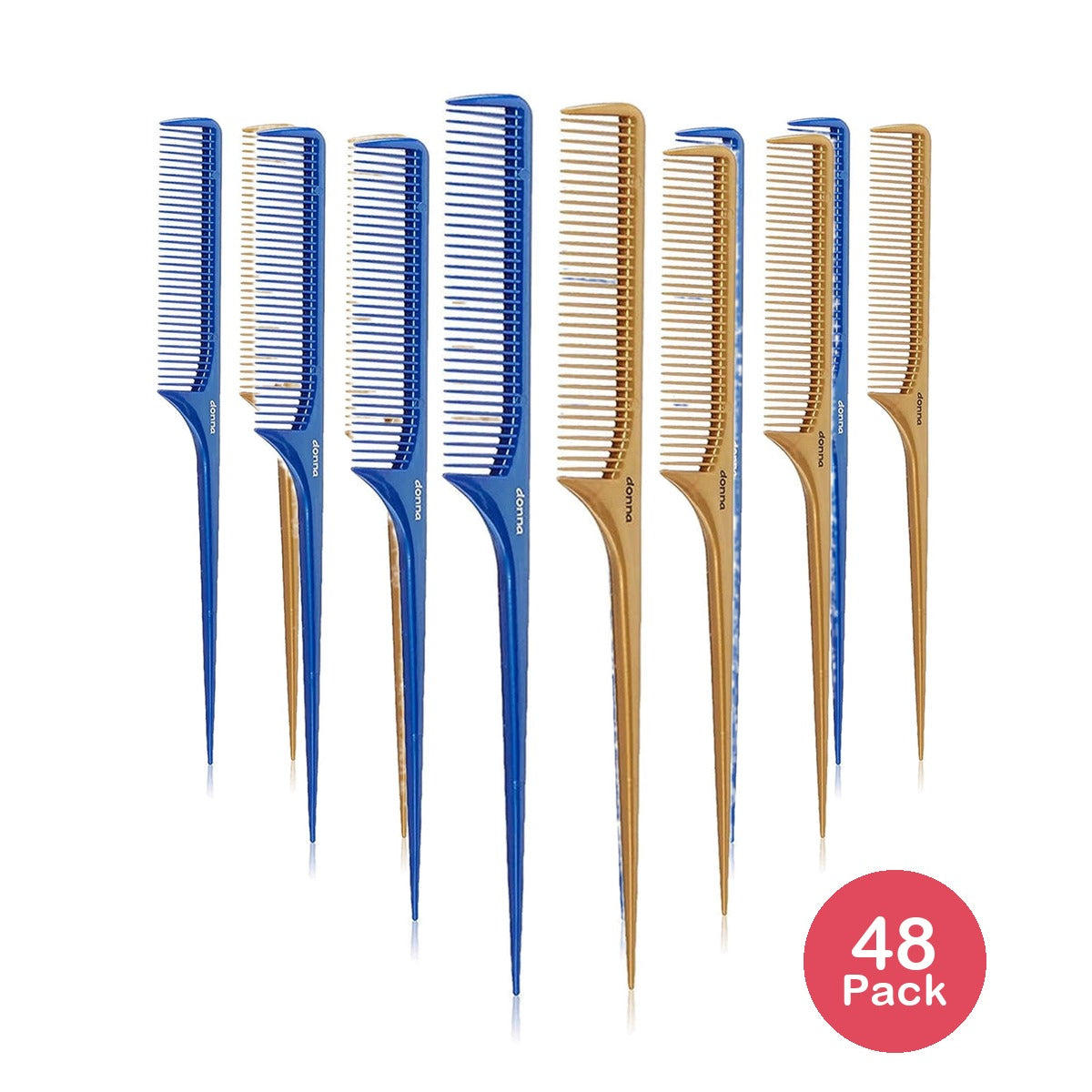 Donna 2Pc Bone Tail Combs nan (Pack of 48)