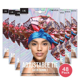 Donna Adjustable Tie Satin Bonnet - L/XL nan (Pack of 48)