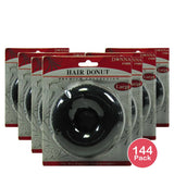 Donna Broadway Titan Mesh Hair Donut Large Black (Pack of 144)