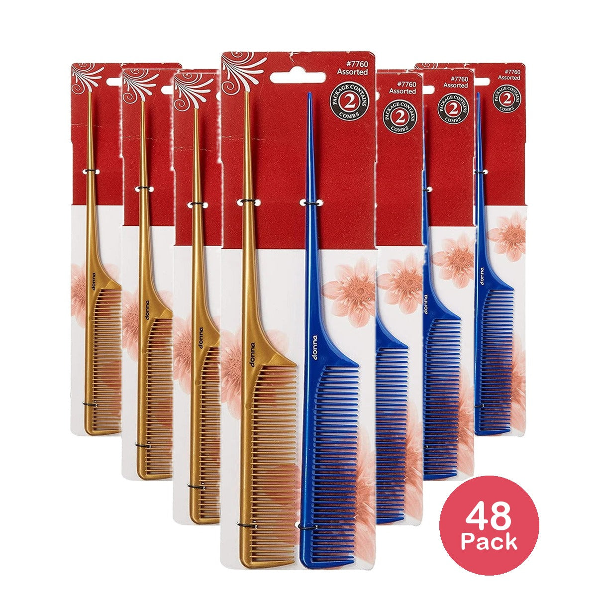 Donna Collection Styling Combs 1 Ea 6 Pack nan (Pack of 48)