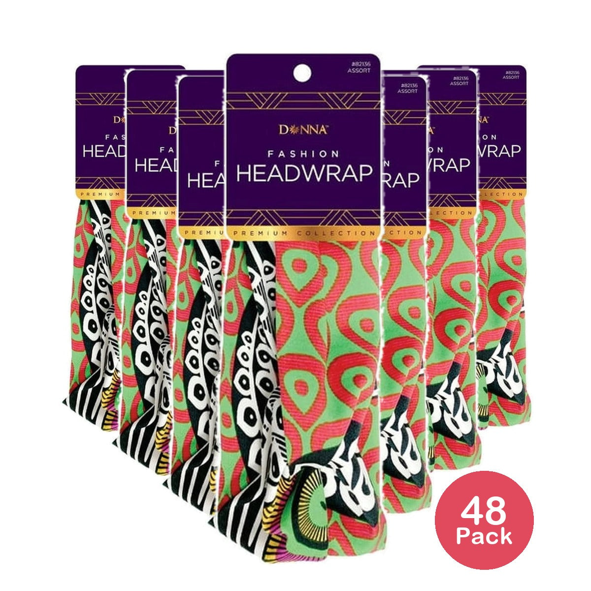 Donna Fashion Premium Collection Headwrap Style 82136 Packaging May Vary 1 Ea nan (Pack of 48)