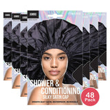 Donna Jumbo Shower and Conditioning Silky Satin Cap 82153 Assorted Packaging M nan (Pack of 48)