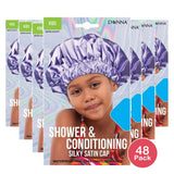Donna Kids Shower Conditioning Satin Cap nan (Pack of 48)