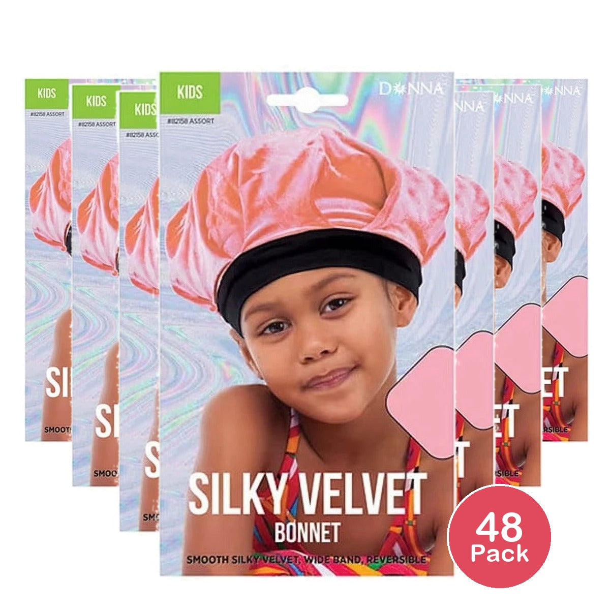 Donna Kids' Silky Velvet Bonnet - 1.0 ea nan (Pack of 48)