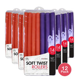 Donna Soft Twist Roller 10 Inch Long 7918 Purple and Orange Packaging May Vary nan (Pack of 12)