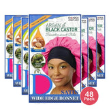 Donna Wide Edge Satin Bonnet #22627 nan (Pack of 48)