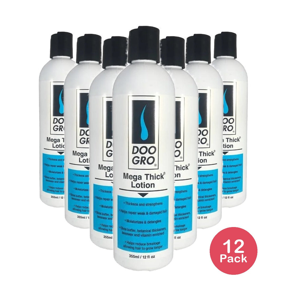 Doo Gro Mega Thick Lotion 12 Oz (Pack of 12)