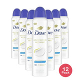 Dove Advanced Care Long Lasting Women's Antiperspirant Deodorant Dry Spray Flor 3.8 oz (Pack of 12)