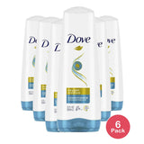 Dove Advanced Hair Series Oxygen Moisture Flat Hair Conditioner12Oz (Pack of 6)