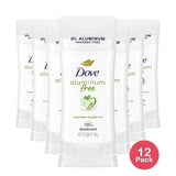 Dove Aluminum Free Deodorant 2.6 Oz (Pack of 12)
