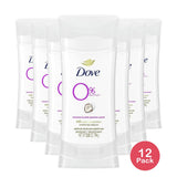 Dove Beauty 0% Aluminum Deodorant Stick Coconut And Pink Jasmine 2.6Oz (Pack of 12)