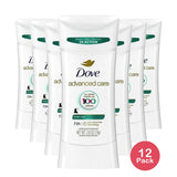 Dove Beauty Advanced Care Sheer Cool 72 Hour Invisible Antiperspirant And Deodorant 2.6Oz (Pack of 12)
