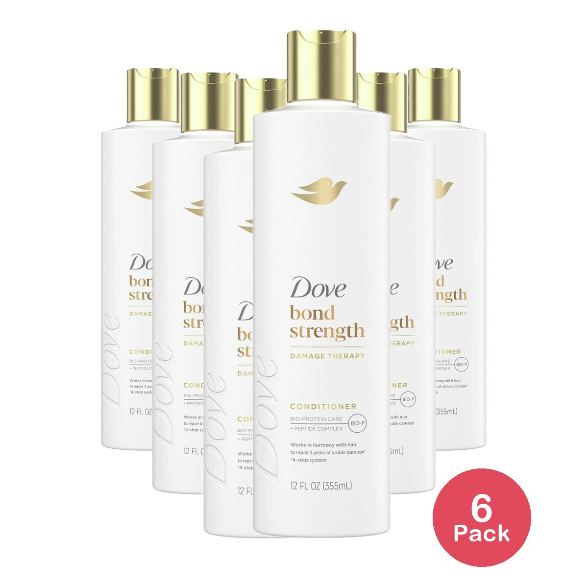 Dove Beauty Bond Strength Peptide Complex Hair Care Conditioner - 12 fl OZ (Pack of 6)