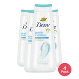 Dove Body Wash for Women Gentle Exfoliating with Sea Minerals All Skin 20 OZ (Pack of 4)