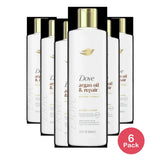 Dove Conditioner Argan Oil & Damage Repair 1 for Damaged Hair 92% Natural Origin Paraben Free Conditioner 12 oz (Pack of 6)