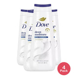 Dove Deep Moisture Liquid Body Wash Cleanser 22Oz (Pack of 4)