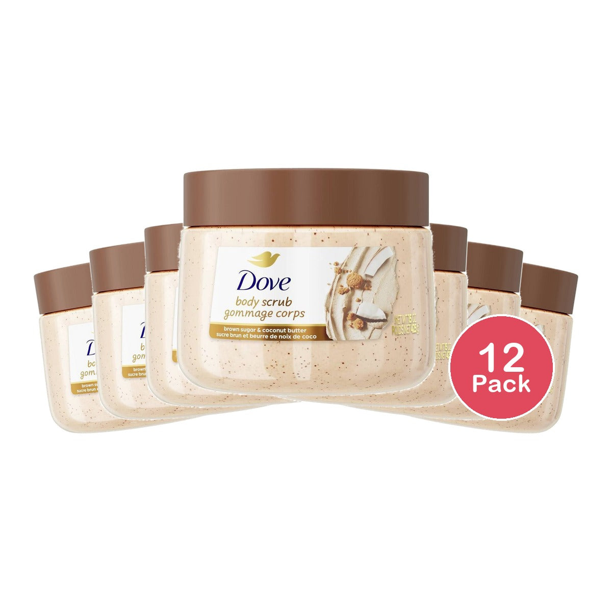 Dove Exfoliating Body Scrub 15 Oz (Pack of 12)
