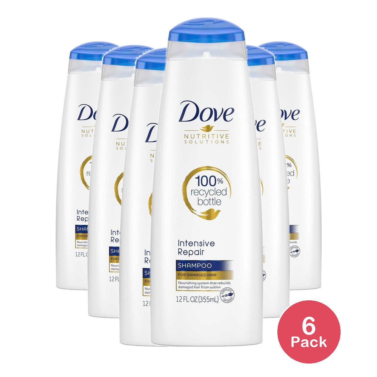 Dove Intensive Repair Shampoo 12 Oz (Pack of 6)
