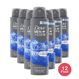 Dove Men And Care 72 Hour Antiperspirant And Deodorant Dry Spray Cool Fresh 3.8Oz (Pack of 12)