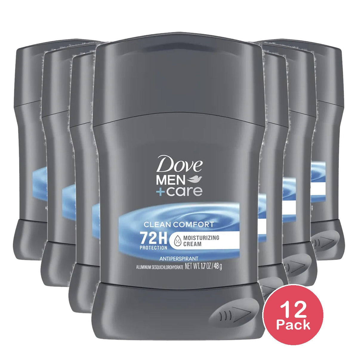Dove Men And Care Deodorant Stick Clean Comfort 1.7Oz (Pack of 12)