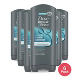Dove Men Plus Care Clean Comfort Body And Face Wash 13.5Oz (Pack of 6)