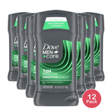Dove Men+Care Sensitive Shield Long Lasting Antiperspirant Deodorant Stick 2.7 OZ (Pack of 12)
