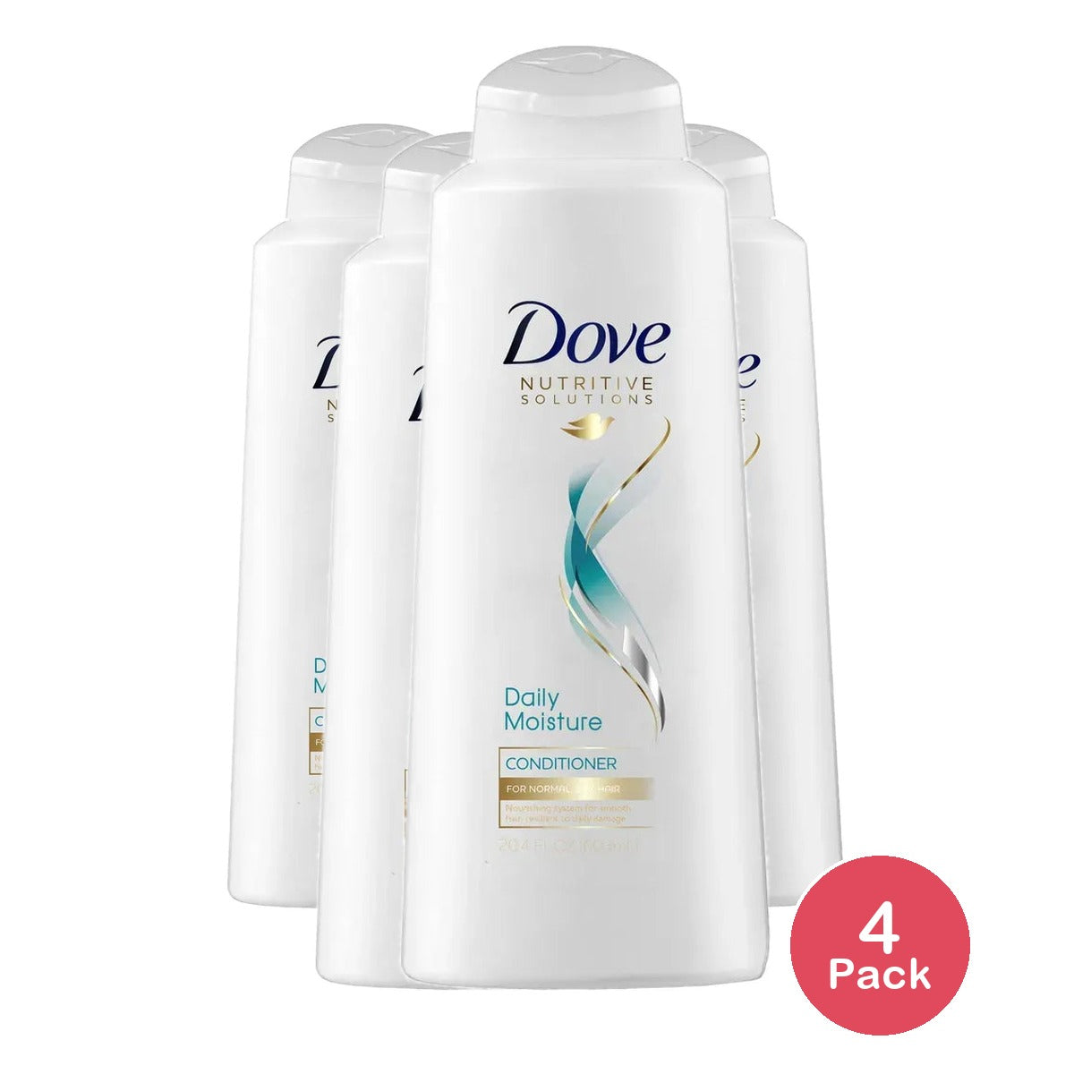 Dove Nutritive Solutions Daily Moisture Hair Conditioner 20.4Oz (Pack of 4)