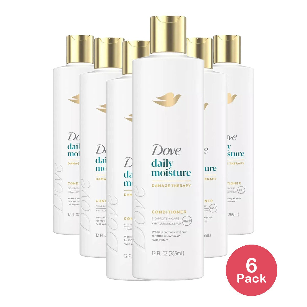 Dove Nutritive Solutions Daily Moisturizing Conditioner 12Oz (Pack of 6)